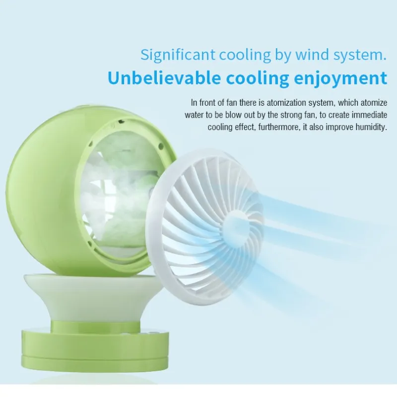 

Summer Portable USB Air Cooling Fan Third Gear Speed Fans Humidifier Fan for Office Home Computer PC Switch Fans