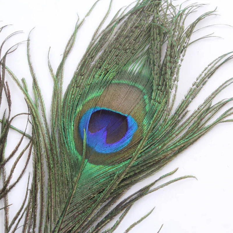 10Pcs Beautiful Natural Peacock Tail Feather Natural Peacock Feathers Eyes For DIY Wedding Party Home Decoration