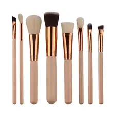 Beauty Girl Hot Professional 8Pcs Mini Cosmetic Eyebrow Eyeshadow Brush Makeup Brush Sets Kits Tools Nov 3
