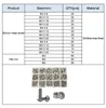 M2 M3 M4 M5 M6 Hex Button Head Machine Screw Thread Metric Hexagon Socket Cap Bolt Nut 304 Stainless Steel Assortment Kit ► Photo 1/6