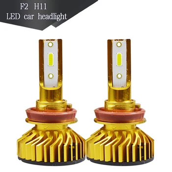 

F2 New Upgrade Mini Canbus H4 H7 Car LED Headlight Kit 72W 10000LM/Set H1 H11 9005 9006 HB4 6500K Bulbs Car Accessories