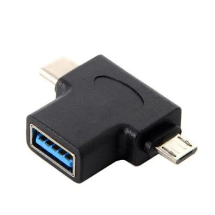 

USB 3.1 Type-C & Micro USB2.0 Combo to USB 3.0 A Female OTG Data Host Adapter