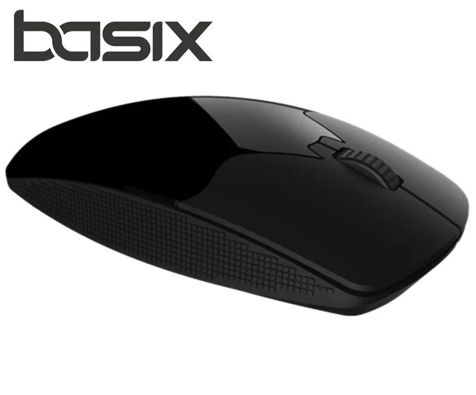 BASIX Mouse 2 4Ghz Wireless Optical Mouse 1200 DPI for Mac PC Laptop Computer Mouse