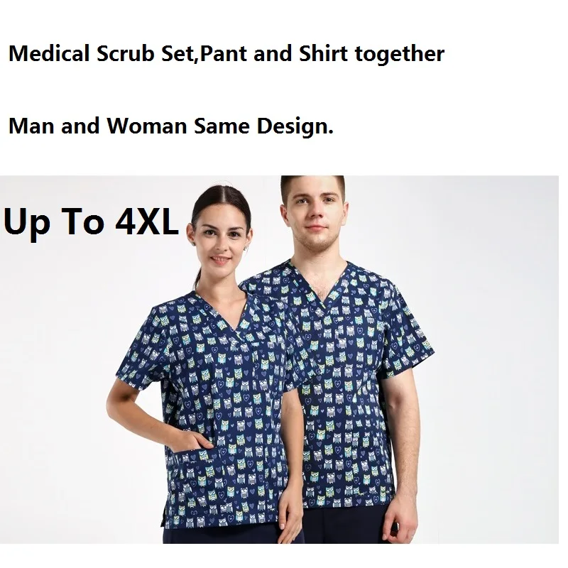 Special Offer Hospital Doctor Scrub Sets Isolation Gown Wash Clothes Surgical Uniform Nurse