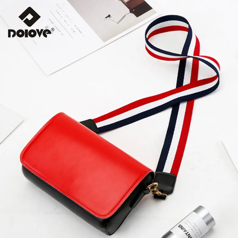 2019 Summer New Tide Women Bag Hong Kong Wide Shoulder Strap Messenger