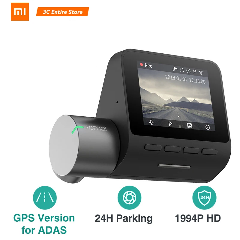 

Global Version Xiaomi 70mai pro Dash Cam Pro GPS 24H car Cam Recorder English Voice Control Parking Monitor Night Vision Wifi