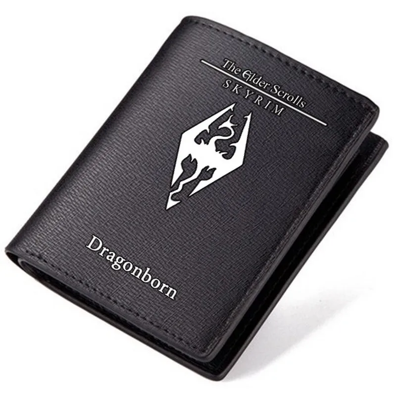

MeanCat The Elder Scrolls PU Leather Long Wallet Skyrim Dragonborn Collection Short Wallets