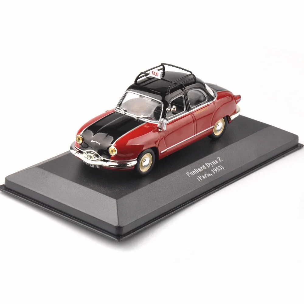 Дешевые Коллекционные детские игрушки 1:43 красный IXO Panhard Dyna Z Париж 1953 классический такси литой автомобиль модель подарок игрушки для детей подарок