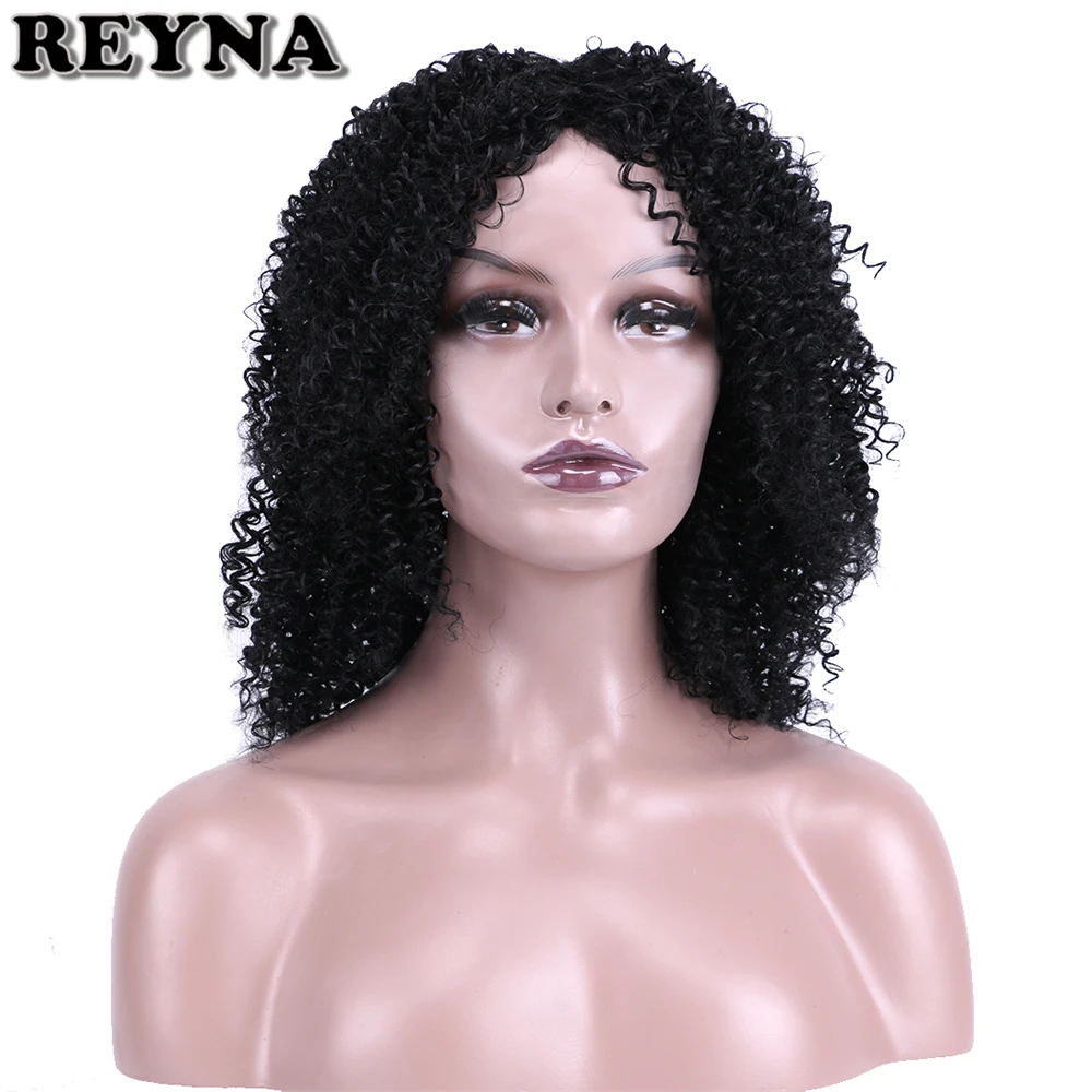 REYNA один тон и два тона Omber Hair Искусственные парики странный вьющиеся парик синтетические парики для женщин