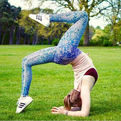 Женские брюки для йоги в стиле русалки, спортивные Леггинсы, обтягивающие женские бесшовные легинсы для занятий фитнесом, эластичные штаны для тренировок и бега - Цвет: A