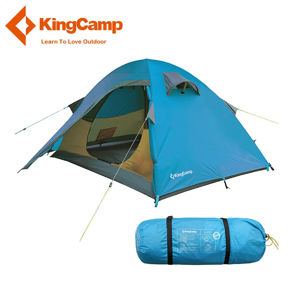

KingCamp Outdoor Tent Durable Waterproof 5000mm Portable Ultralight Waterproof 2-layer Windproof 2-Person 3-Season Camping Tent
