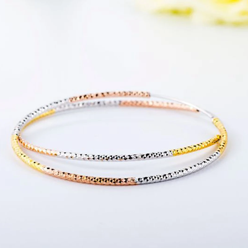 Три разноцветных серебра 925 пробы 3 см-6,5 см большие серебряные серьги-кольца элегантные темпераментные модные серьги обруча для женщин