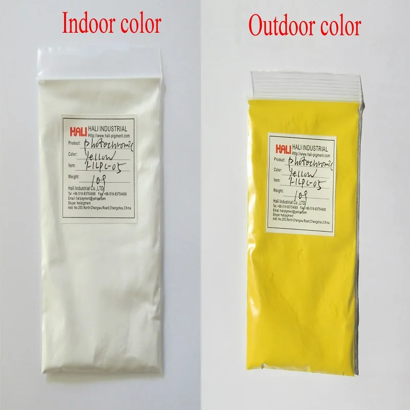 Photochromic pigment powder sunlight active pigment solor sensitive item:HLPC-01 color:red 1lot=10gram.