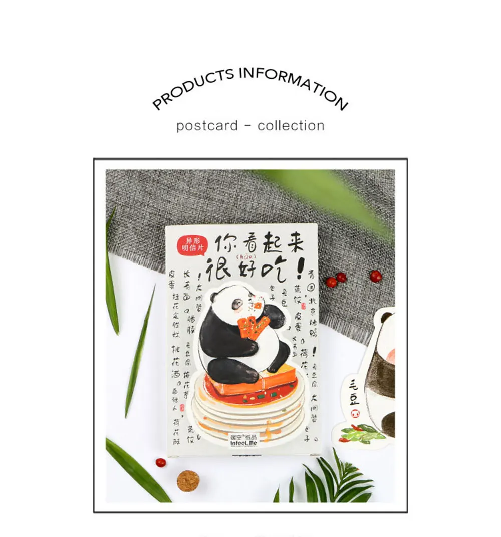 30 шт. Милая панда Heteromorphism открытка с животными бумажная открытка День Святого Валентина год поздравительная открытка подарок на день рождения открытки