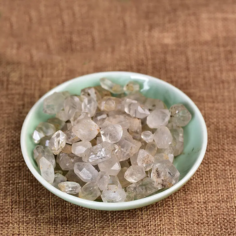 100g Natural White Crystal Gemstone Mineral Rough Original Stone Double