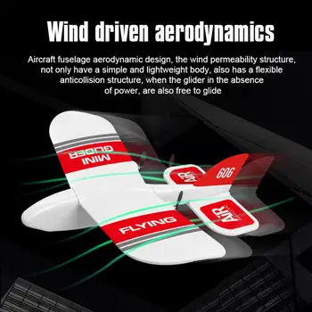 

KF606 2.4Ghz 2-channel Indoor Mini EPP Foam Remote Control Glider Built-In Gyroscope
