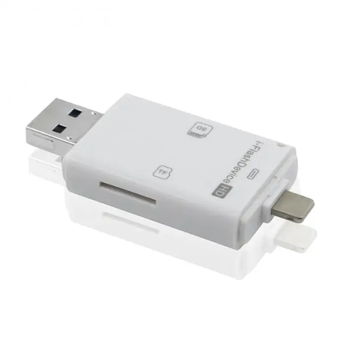 3 в 1 SD Card Reader адаптер Универсальный USB для iPhone iPad ПК компьютер @ JH