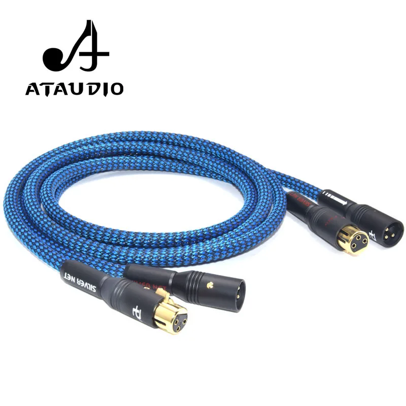 ATAUDIO посеребренный Hifi XLR кабель высокая производительность G5 2 папа Женский
