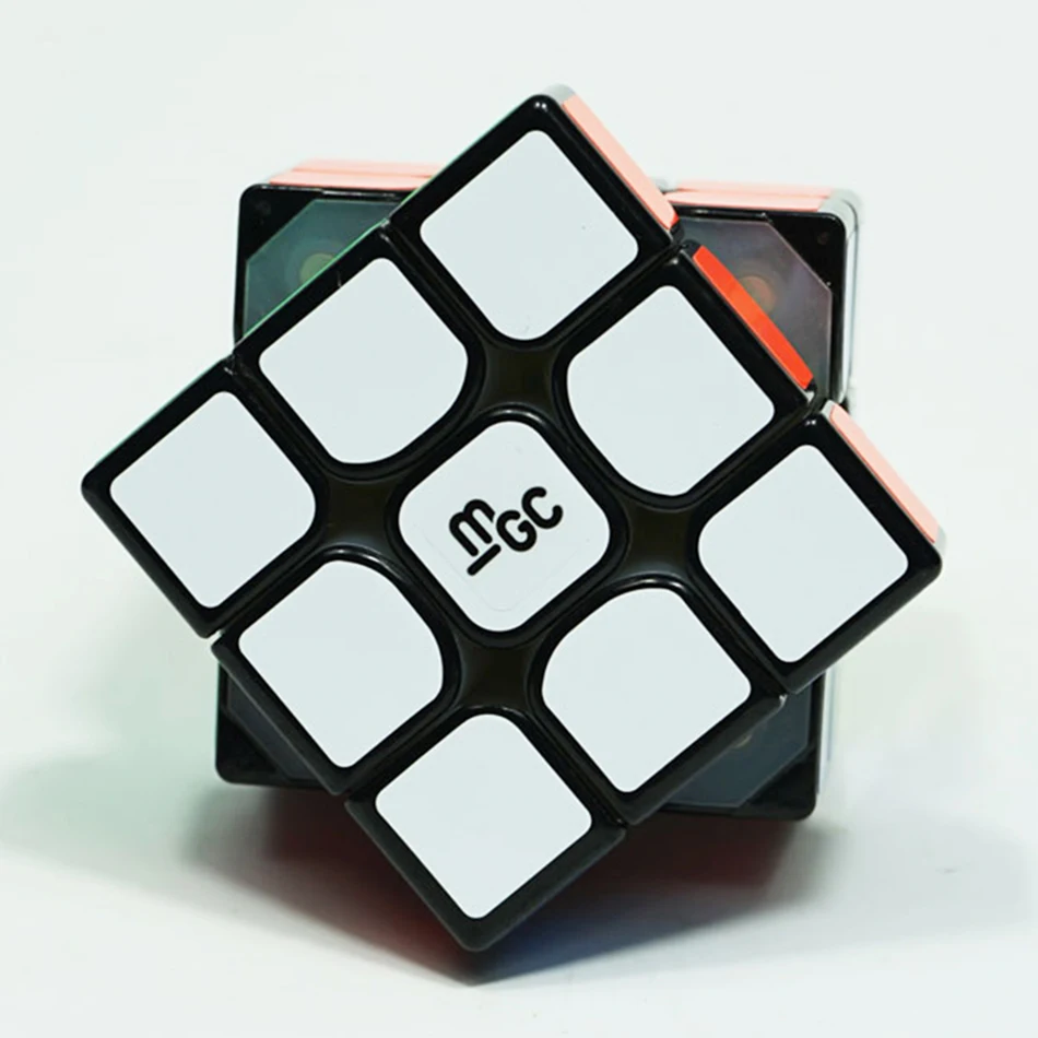 YJ MGC 3x3x3 V1 скоростной куб магнитный черный/белый YongJun 3*3 волшебный пазл игрушки