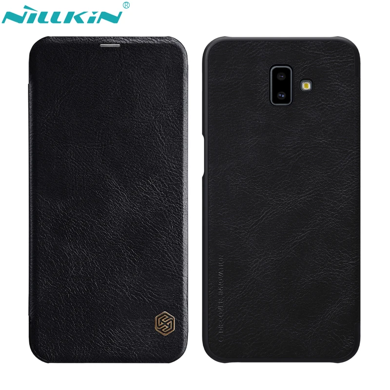 

NILLKIN Retro PU Leather Case for Samsung Galaxy J6+ J6 Plus Case Cover Hard PC Back Cover Flip Cases for Galaxy J6 Prime 6.0''