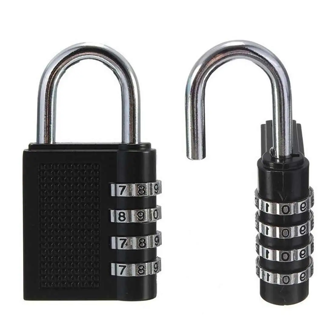 

Digit Password Lock 4 Dial Combination Suitcase Luggage Metal Code Padlock Zinc Alloy Cupboard Cabinet Locker