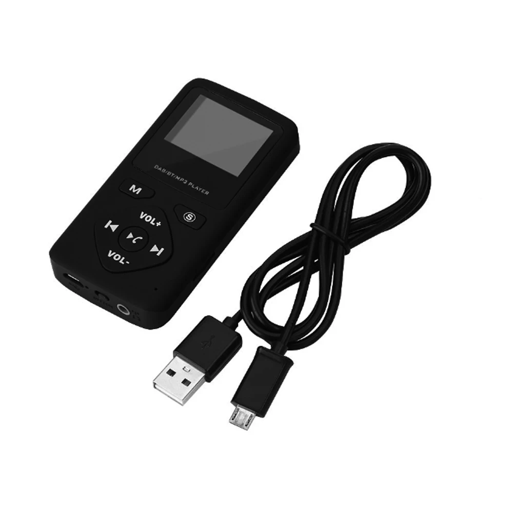 

Portable DAB/DAB+ Pocket Digital Radio Receiver Bluetooth MP3 Player with Earphone