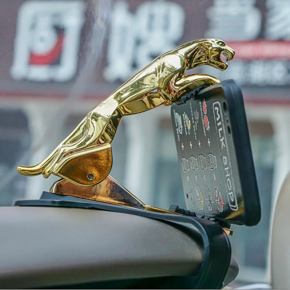 Универсальный автомобильный держатель для телефона, крепление на приборную панель, крутой Леопардовый зажим для мобильного телефона, gps кронштейн, держатель для телефона/планшета, подставка для Xiaomi iPhone