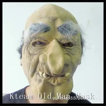New Realistic adults Halloween Deluxe Latex Full Head old man Mask Breaking Bad Toys Scary Old Man Face Head Mask Human Mask
