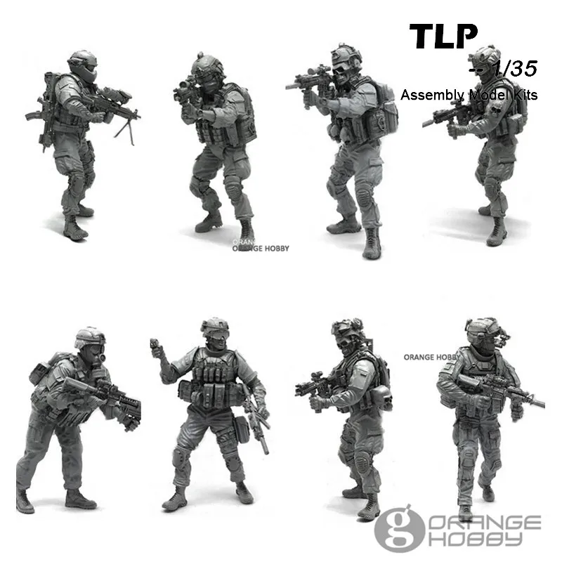 

OHS YuFanModel 1/35 TLP-01-05 07-09 TLP Series Modern Soldier Assembly Military Resin Miniatures Model Building Kits oh