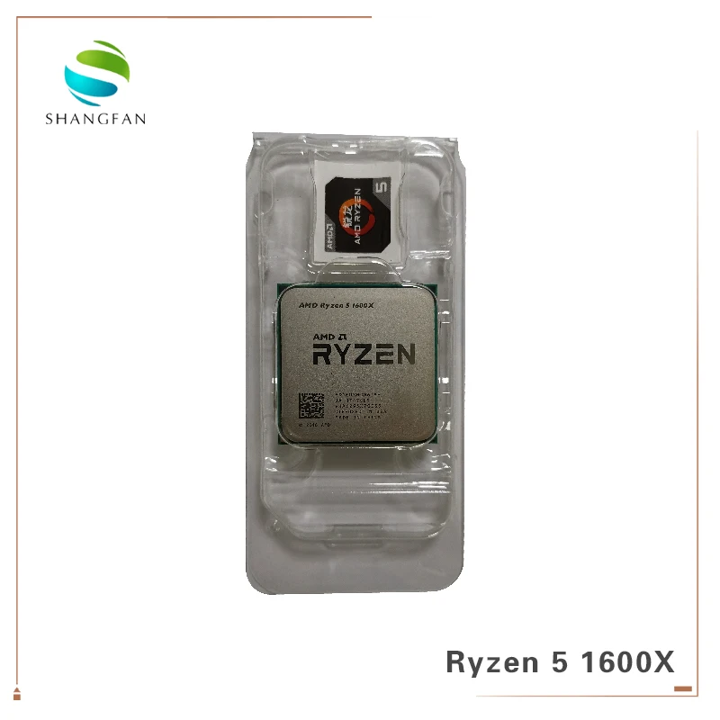 Процессор AMD Ryzen 5 1600X R5 1600X3,6 GHz шестиядерный процессор с двенадцатью потоками CPU 95W L3 = 16M YD160XBCM6IAE Socket AM4