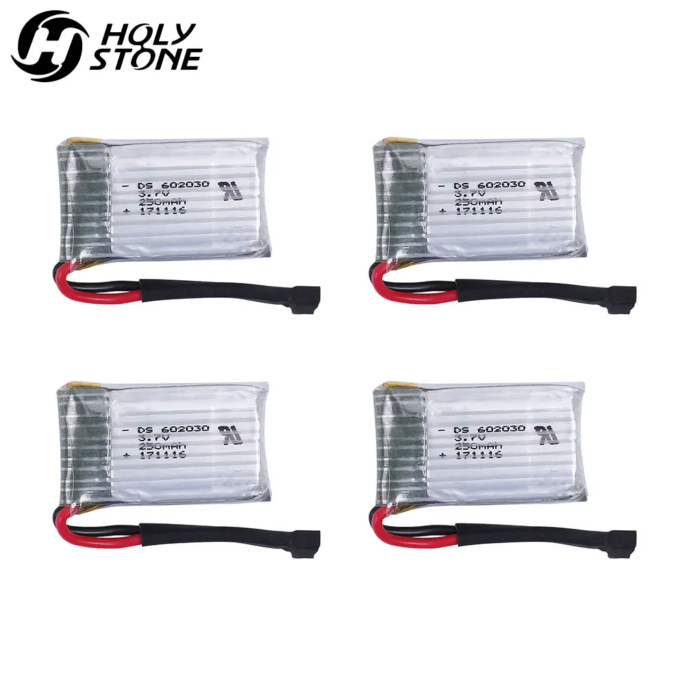 4 шт. святая камень 3 7 V 250mAh Lipo батарея для радиоуправляемого квадрокоптера дрона