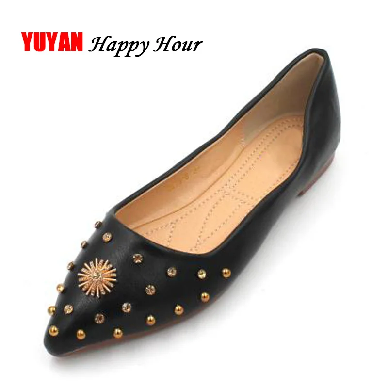 

Sexy Ladies Shoes Women Flats 2019 Spring Pointe Shoes Plus Size Slip on Shoes for Women A620