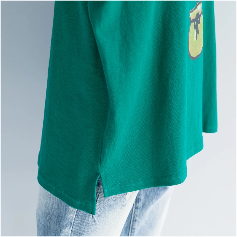 Корейские повседневные футболки BelineRosa, женская хлопковая футболка, размер 42 44 46 48 50 52, ZRK00069