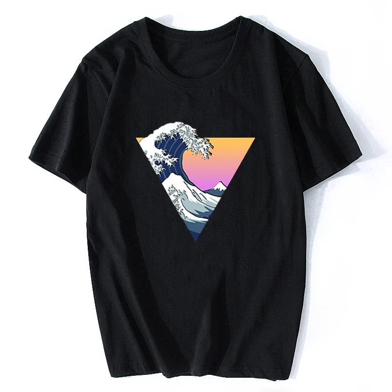 

Great Wave Aesthetic Japan Style Anime Cute Kawaii Vogue Cool Men's T-shirts Anime Harajuku Streetwear Summer Clothing T-shirt