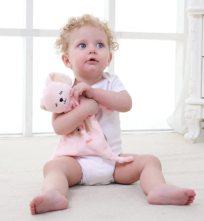 Горячая Младенческая Успокаивающая полотенце s Новорожденный ребенок в форме животного полотенце для рук младенец мальчики девочка Многофункциональный успокаивающий плюшевый успокаивающие игрушки полотенце