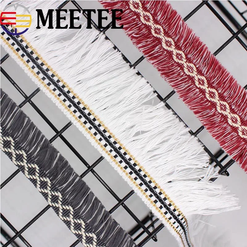 

8Yards Black White Tassel Lace Trims Ribbon DIY Curtain Fringe Lace Trimmings Garment Hat Bedding Decor Sewing Accessories KY879