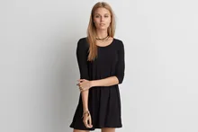 2018 Real Cotton Polyester Casual A-line Solid None Vestidos De Fiesta And New Neck Knitted Dress, Large Size Show Slim Dresses
