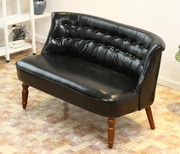 Upholstered Contemporary Modern Loveseat Sofa PU Leather For Living Room or Kids Room Furniture Chesterfield 2 Seater Sofa Couch