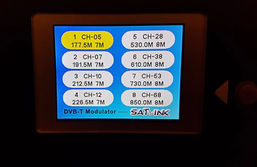 SATLINK WS-8902U DVB-T 8 Route модулятор 8 каналов 10 каналов 12 каналов модулятор