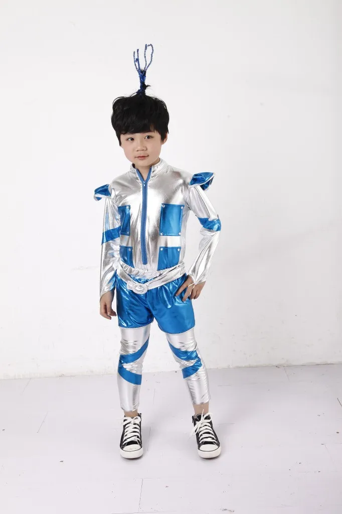 Robot Retro Space Future Droid Toy Cyborg Fancy Dress Halloween Child Costume