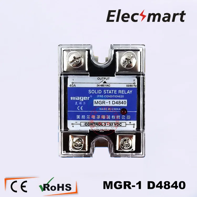 Mager твердотельные реле SSR DC-AC MGR-1 D4840 40A | Обустройство дома