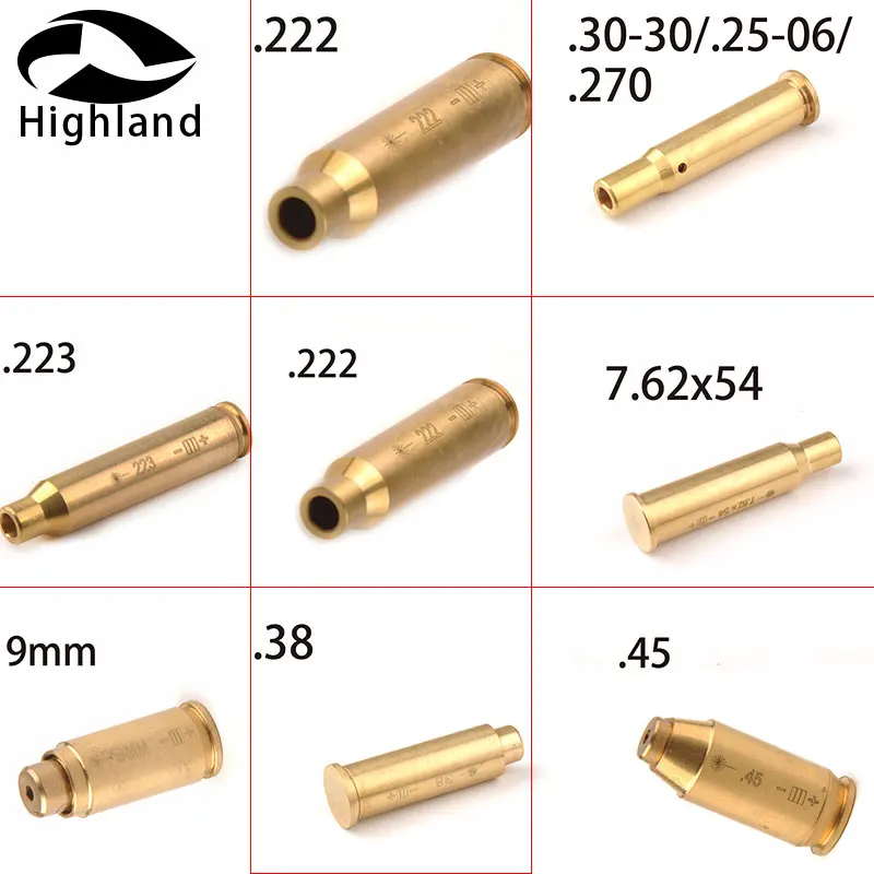 Охотничий прицел AR15 Red Dot лазер латунь Boresight CAL Картридж Диаметр Sighter