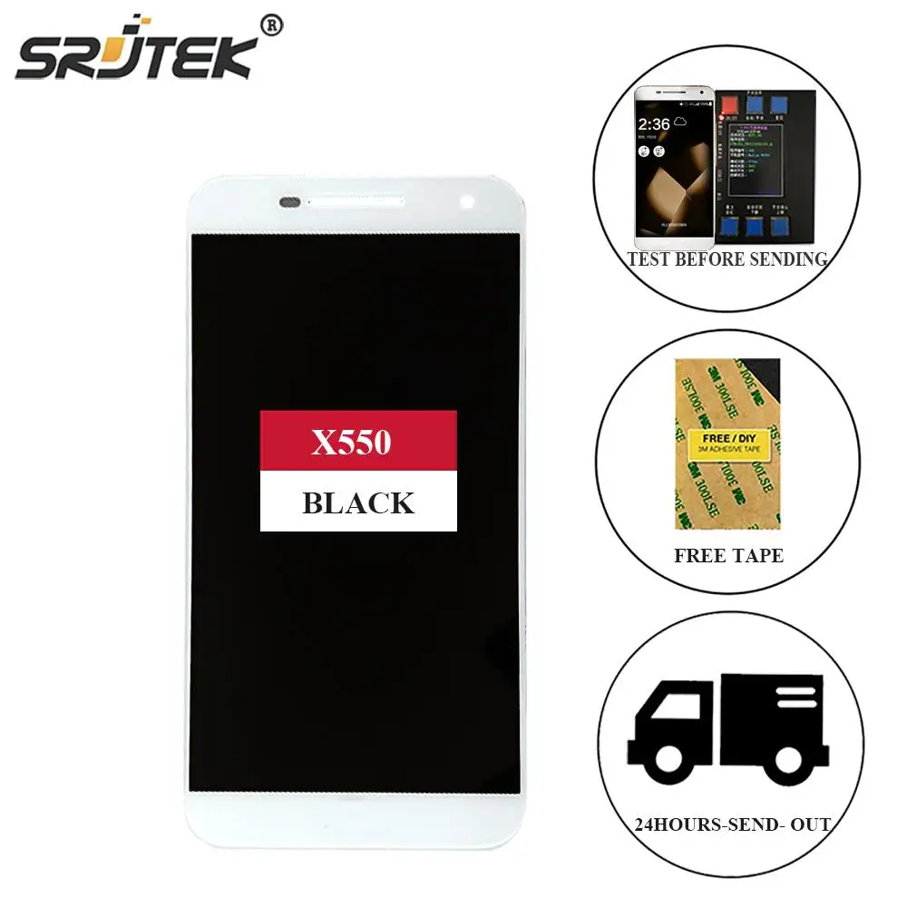 

Srjtek For ASUS PEGASUS 2 PLUS X550 LCD Display + Touch Screen Digitizer Full Assembly High Quality For ASUS X550 White