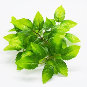 

50pcs Green Christmas Leaves Artificial Flower Wedding Decoration Garland Rose Leaf Foliage Decorative Craft Fake Flowers Leaf