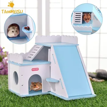 

Foldable Pet Hamster House Hamster Playground Fun Climbing Toy Gerbil Mouse Rat Guinea Chinchilla Nest Small Animal Home