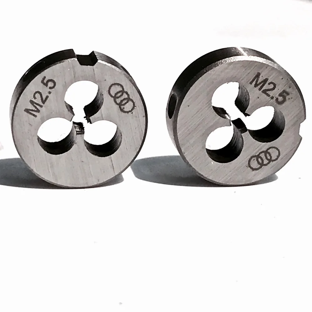 

Free shipping of 2PCS threading Die M2.5 x 0.4mm Dies Threading Tools Lathe Model Engineer Thread Maker 2.5 mm x 0.4mm