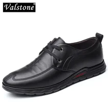 Мужские кожаные кроссовки Valstone; деловая обувь черного цвета; Мягкая Повседневная дышащая обувь на плоской подошве; официальная Свадебная обувь; мужская модельная обувь; модная обувь