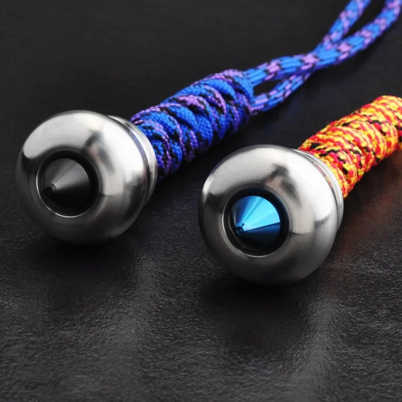 Metal-EDC-Sharp-Knife-Beads-Pendant-Paratrooper-Rope-Art-Double-Crafts-Gourd-Sinkers-With-Toys (2)