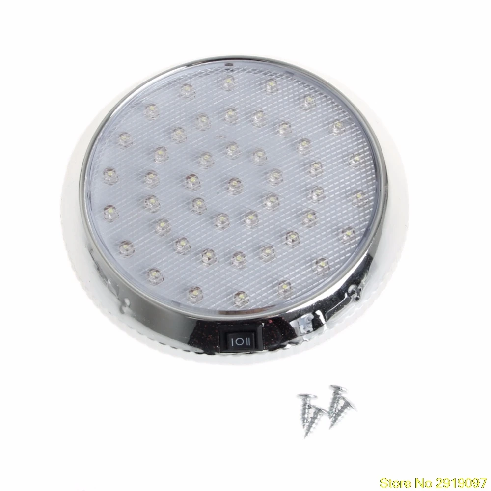 

New Arrive Van Vehicle 12V 46LED Interior Indoor Roof Ceiling Dome Light White Reading Car Lamp Drop Shipping Support