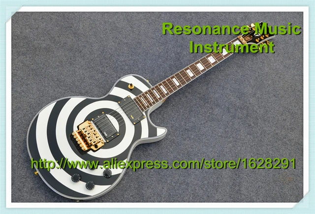 Cheap Wholesale & Retail Classical LP Zakk Wylde Vertigo Bullseye Signature Golden Hardware Electrica Guitar China Custom Available